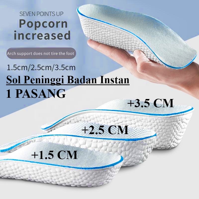 Jual Sol Peninggi Badan Instan Arch Insole Popcorn Foam 1 Set