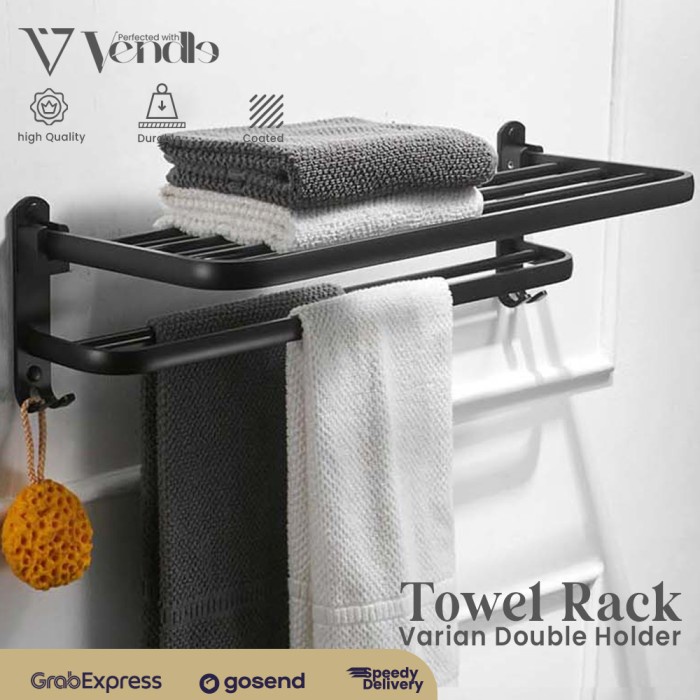Jual Rak Handuk Kamar Mandi - Gantungan Dinding Jemuran Handuk ...
