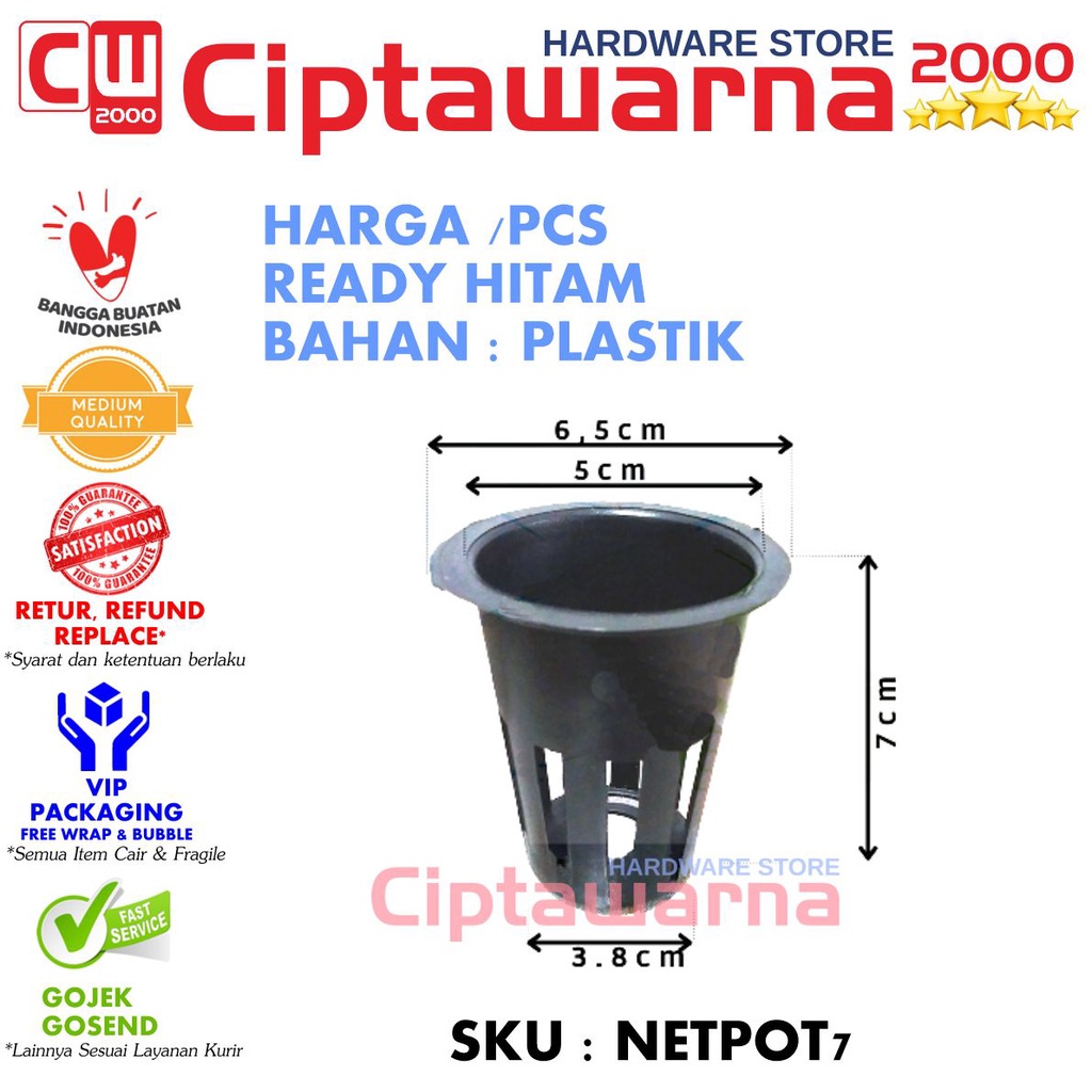 Jual Netpot Tanaman Taman Bunga Pot Dalam Hidroponik Cm Shopee