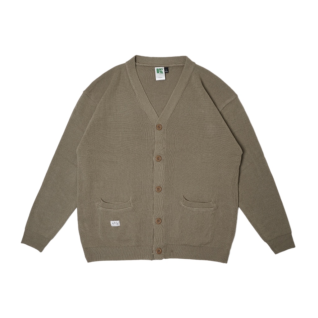 Jual Russ Sweater Cardigan Knitting Rajut Tweed Brown | Shopee Indonesia
