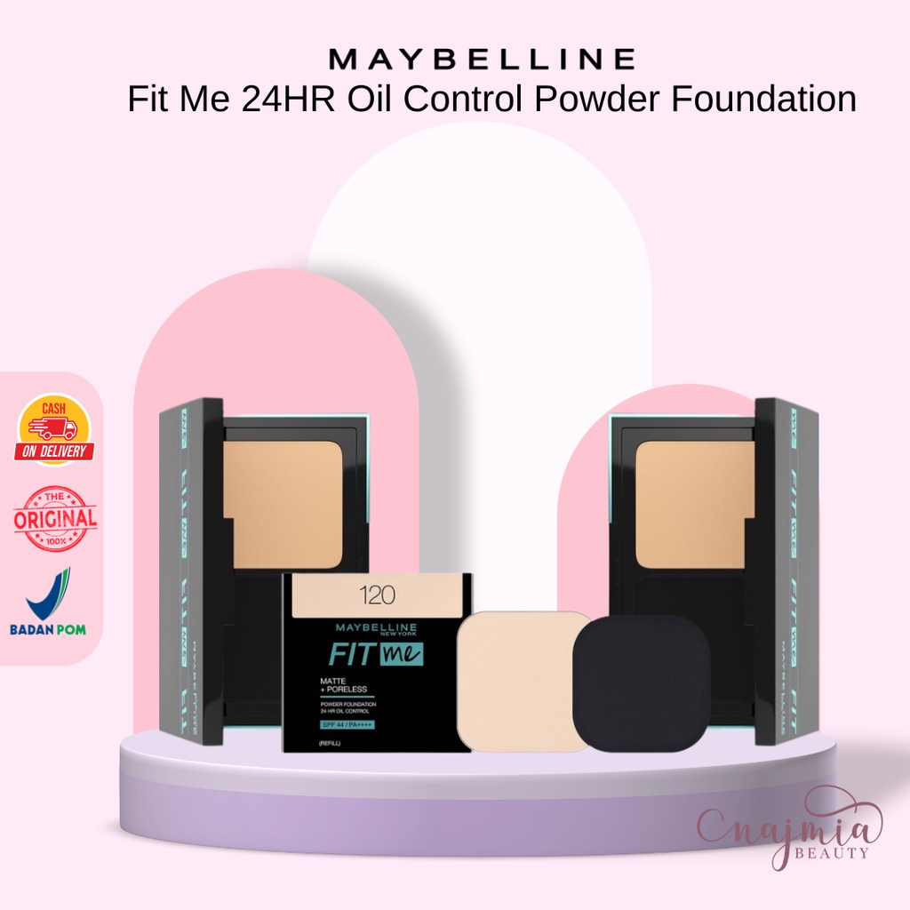 Jual Najmia Maybelline Fit Me 24hr Oil Control Powder Foundation Bedak Refill Shopee Indonesia 3490