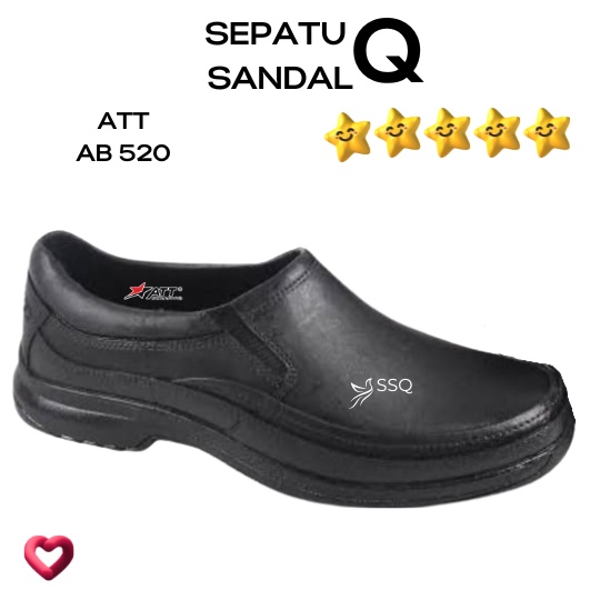 Jual ATT AB 520 Sepatu Slip On Pria Pantofel Karet Anti Air Formal