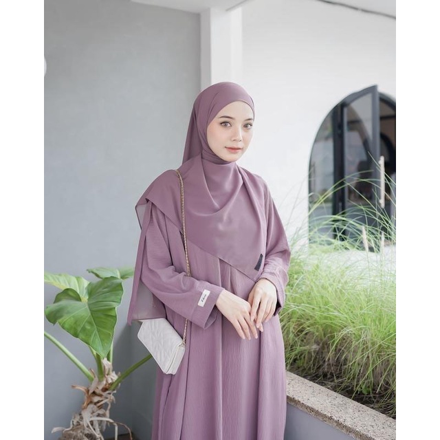 Model abaya polos hot sale