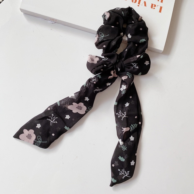 Jual Town Shell korean ribbon scrunchy / scrunchie / scrunchies / Ikat ...