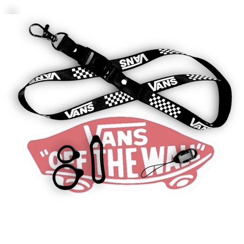 Black best sale vans lanyard