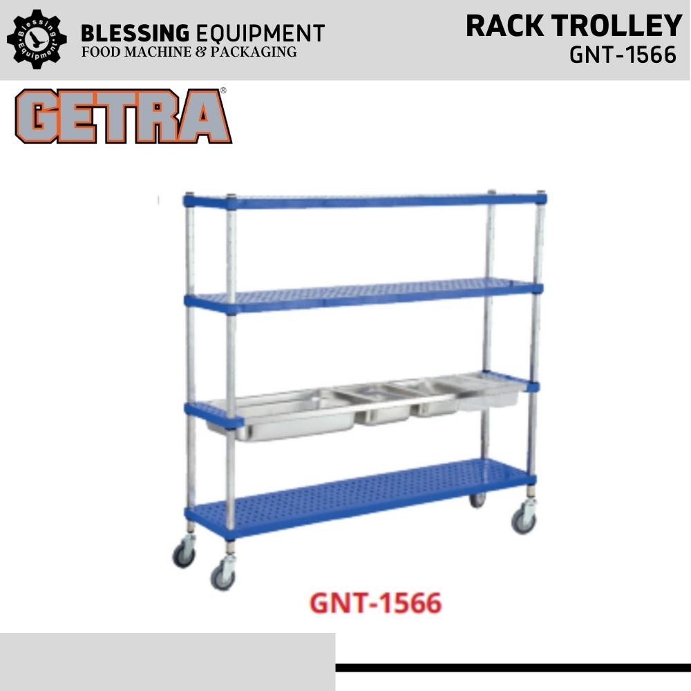 Jual GETRA GNT-1566 S/S GN RACK TROLLEY TROLLEY HOTEL RESTORAN 4 RAK ...