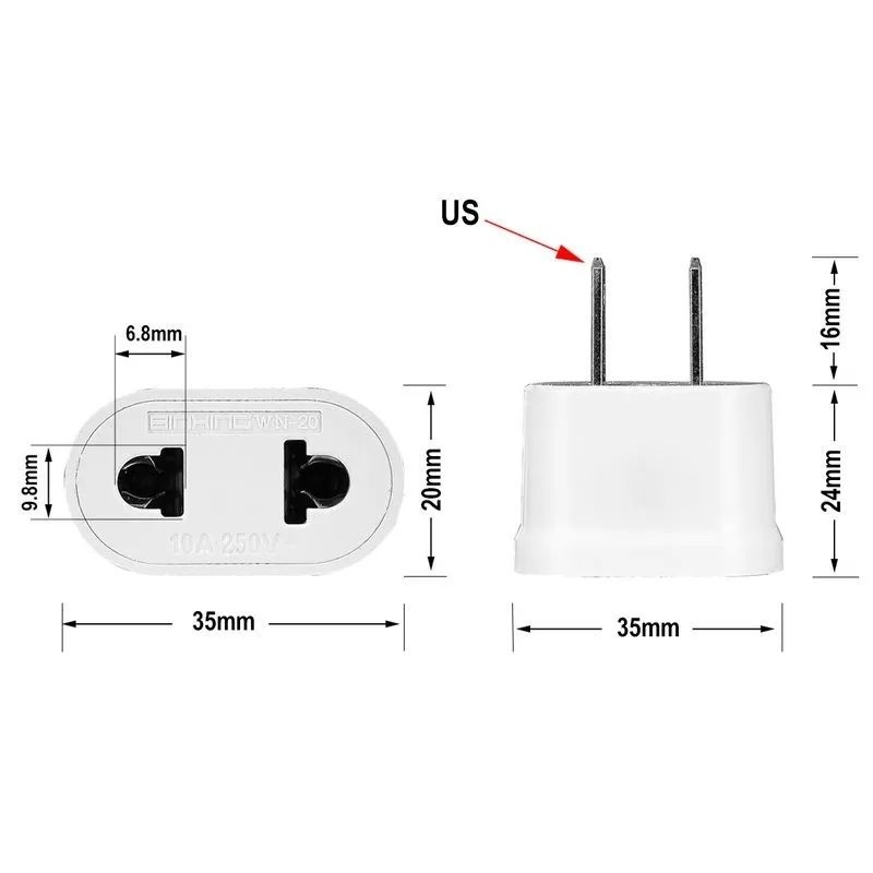 Jual AEBDG Colokan Listrik Taiwan Jepang US Plug Adapter Over Steker ...