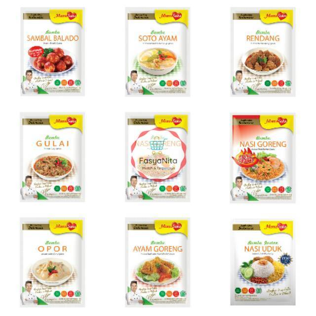 Jual MAMASUKA BUMBU SAMBAL BALADO, SOTO, RENDANG, GULAI, NASGOR, NASGOR ...