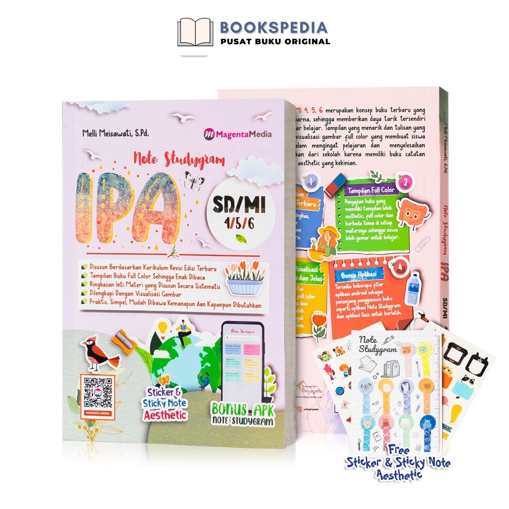 Jual Buku Pelajaran SD Note Studygram IPA SD Rumus SD Kelas 4 5 6 Bonus ...