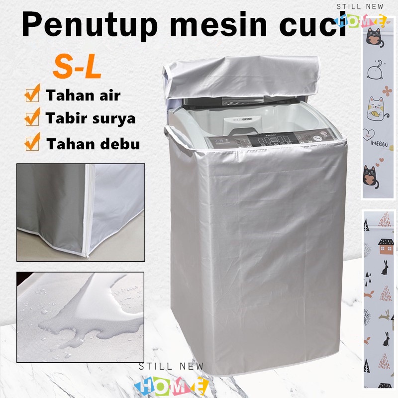 Jual Penutup Mesin Cuci Cover Mesin Cuci Sarung Pelindung Penutup Mesin Cuci Anti Air Buka Depan