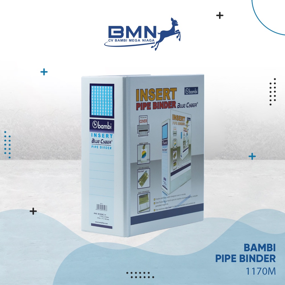 Jual Pipe Binder With Full Spine 4 Colour Labels 1170M Shopee Indonesia