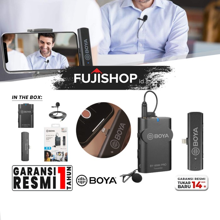 Jual Boya BY WM4 Pro K3 Wireless Lavalier Microphone Garansi Resmi ...