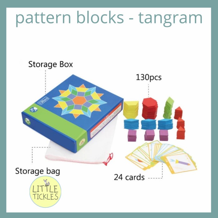 Jual Pattern Blocks Tangram Puzzle Mainan Edukasi | Shopee Indonesia