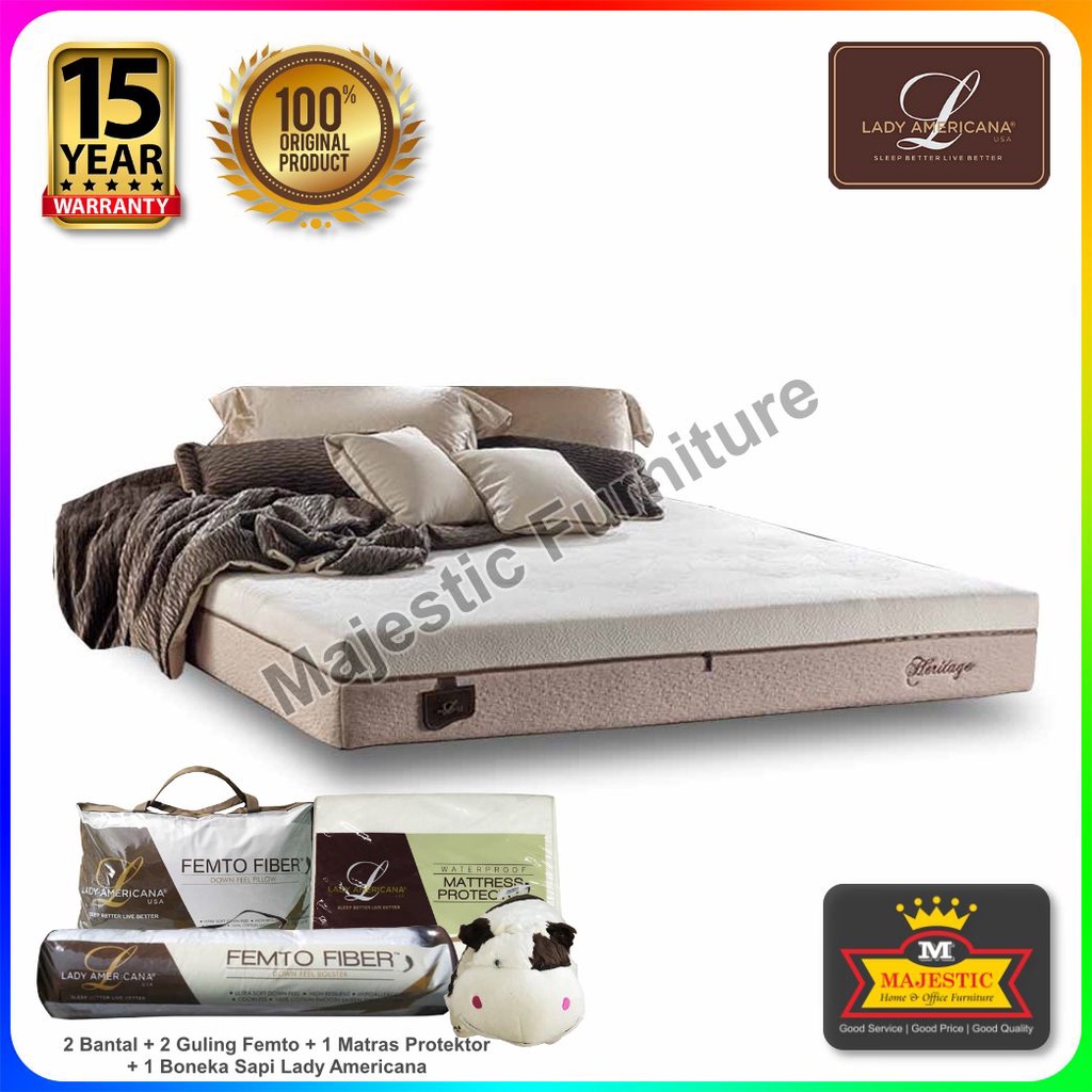 Jual Kasur Spring Bed - Lady Americana Heritage - Jogja | Shopee Indonesia
