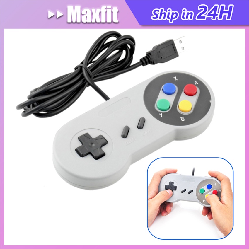 Jual USB Game Pads Classic Famicom Controller for Super Nintendo SNES ...