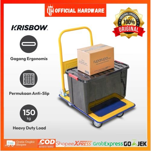 Jual Krisbow Troli Barang Kg Alat Pengangkut Barang Troli Pengangkut Trolley Barang Cart