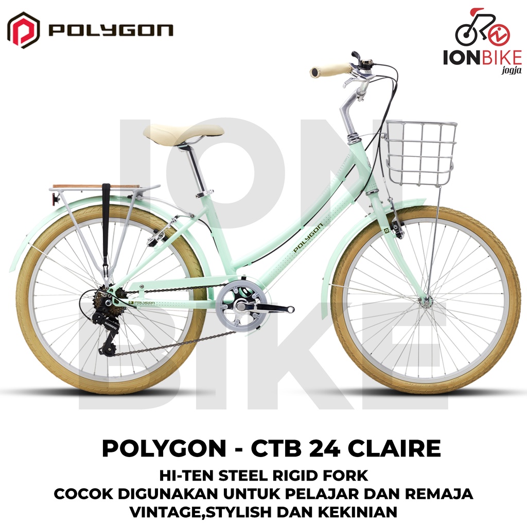 Jual Sepeda City Bike 24 Polygon Claire Allumunium Alloy Terbaru