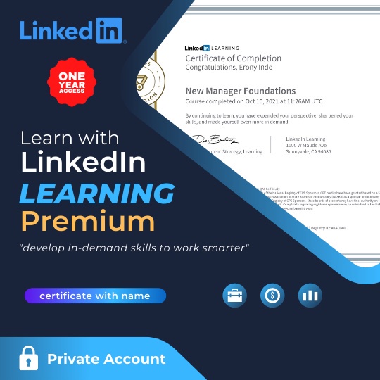 Jual Jual Linkedin Learning Premium Sertifikat Nama Pribadi | Shopee ...