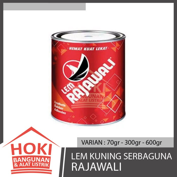 Jual LEM KUNING SERBAGUNA RAJAWALI Kaleng 70gr 300gr 600gr - VARIAN 70 ...