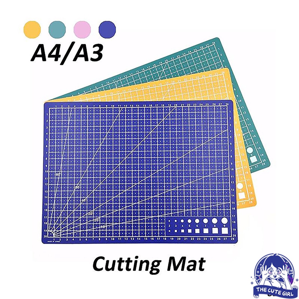 Jual A3/A4 PVC Cutting Mat Cutting Pad Board Double-sided DIY TOOL ...