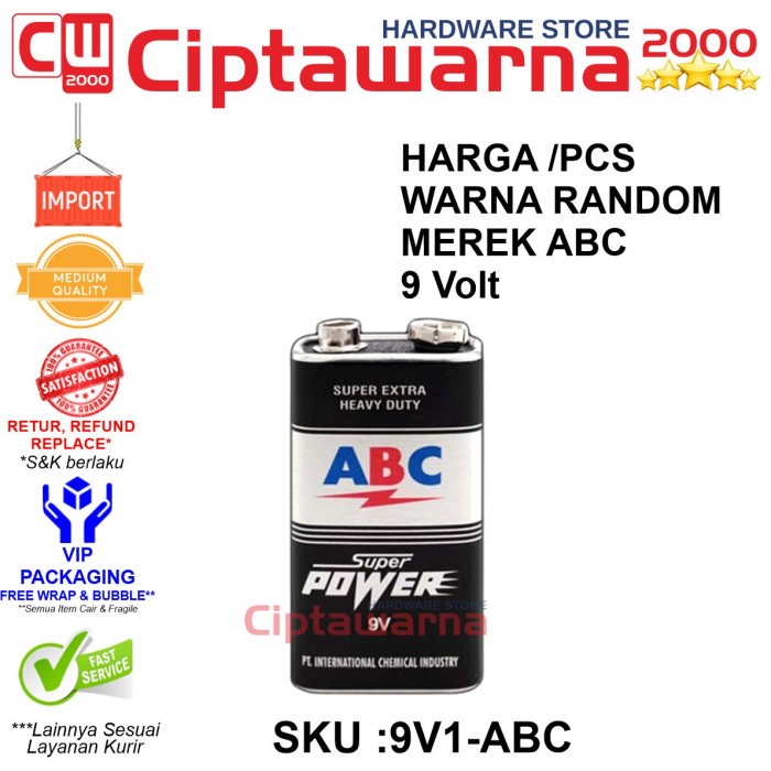 Jual Baterai Baterry Batre V Abc Super Power Shopee Indonesia