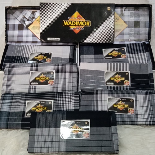Sarung Wadimor black & white eceran & grosiran