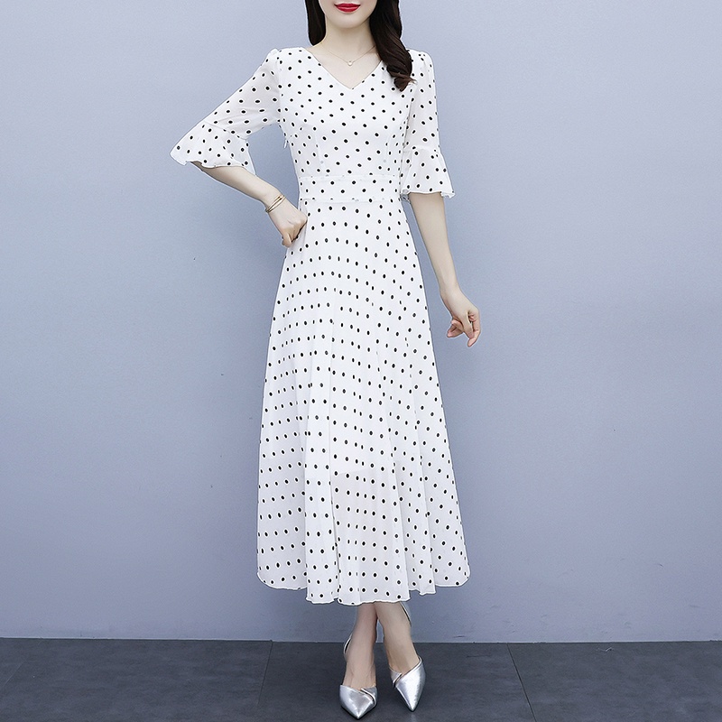 Gaun polkadot sale