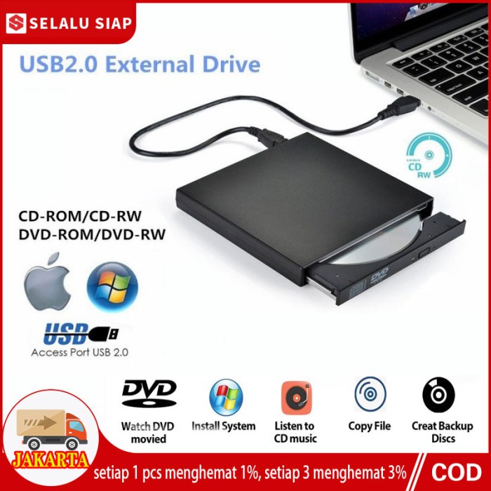 Jual COMBO Drive disk DVD eksternal Pembakar CD USB pemutar CD | Shopee ...