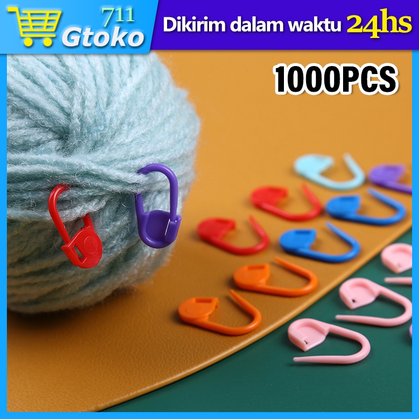 Jual Peniti Rajut Plastik Warna Warni Stitch Marker Penanda Rajutan Set