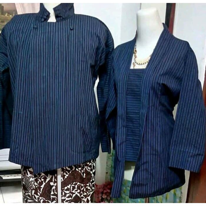 Jual Kebaya dan Sorjan BAJU COUPLE LURIK ADAT JAWA SURJAN PERANAKAN ...