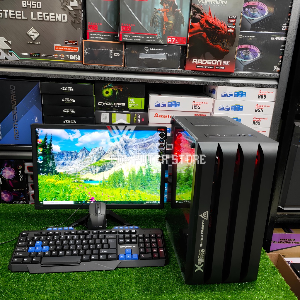 Jual PC GAMING EDITING RAM 8GB SSD MONITOR LENGKAP Shopee Indonesia