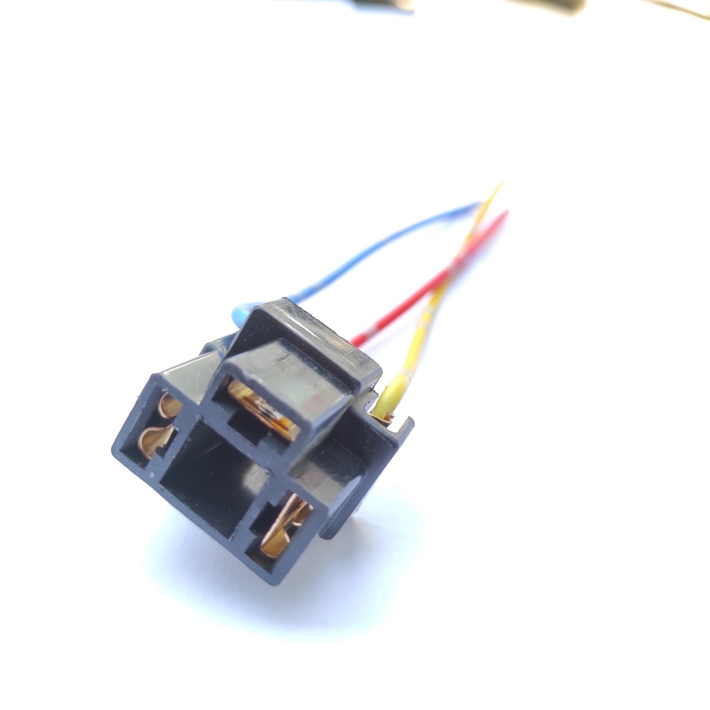 Jual Fiting Lampu H4 Soket Socket HS1 Bohlam Motor Mobil 3 Kabel Awet ...