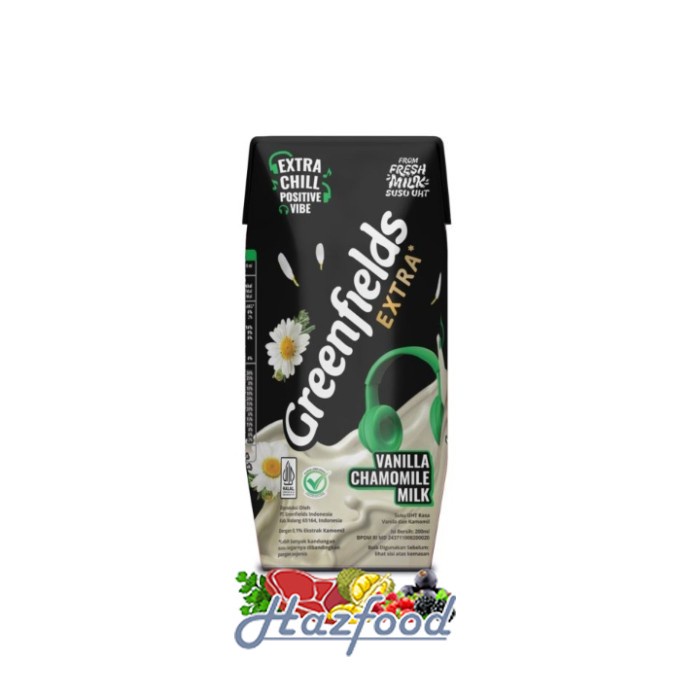 Jual Susu Greenfields UHT Extra Chill Vanilla Chamomile 200ml x 4pcs ...