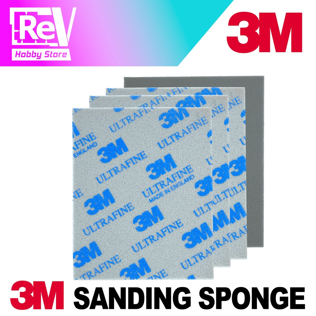 Jual SANDING SPONGE 3M ULTRAFINE AMPLAS MODEL KIT GUNDAM MILITARY