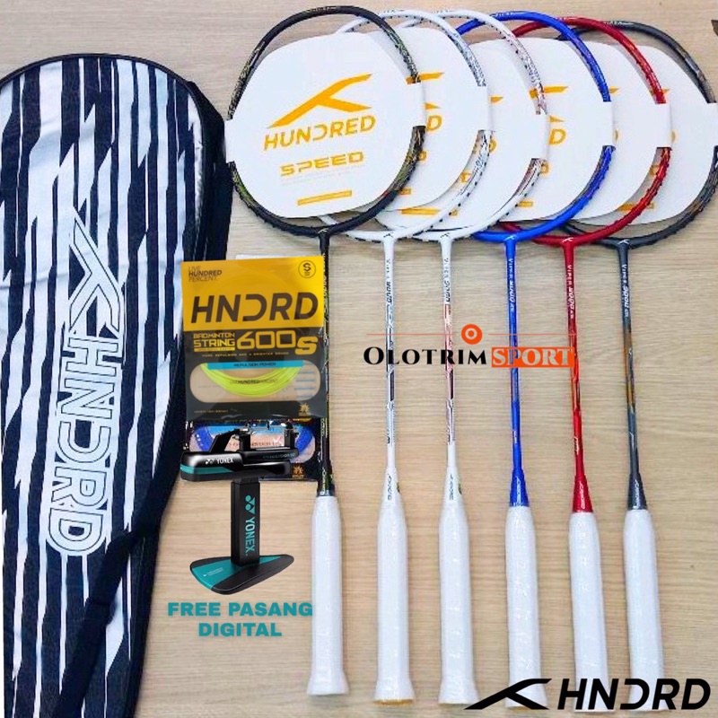 Jual Raket Badminton HUNDRED VIPER 9000 5u 32LBS HDRD HNDRD Original ...