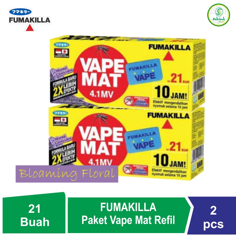 Jual Fumakilla Vape Mat Refil 21 Buah Anti Nyamuk Elektirk | Shopee ...