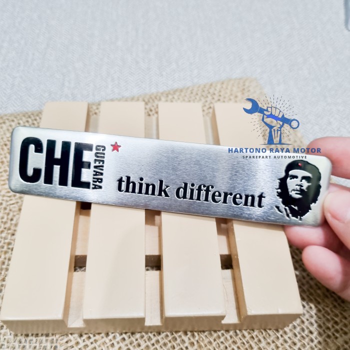 Jual Emblem 3D Sticker Alumunium CHE Guevara Think Different - A ...