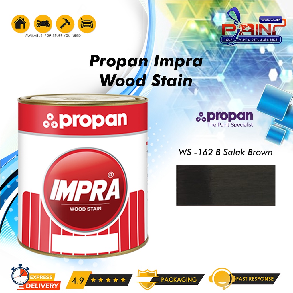 Jual IMPRA WOOD STAIN WS 162 B - SALAK BROWN 1 Liter | Shopee Indonesia