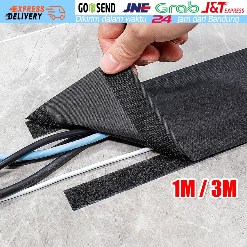 Jual 1/3M Kabel Lantai Strip / Protect Cords Cable Protector Cable