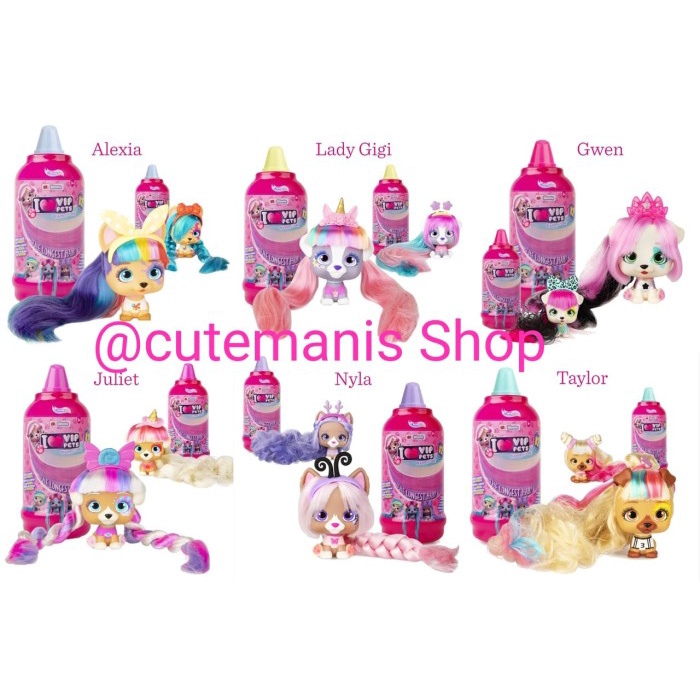 I Love VIP Pets Doll Series 1 Kitoons Mousse Bottle Hair Reveal NEW