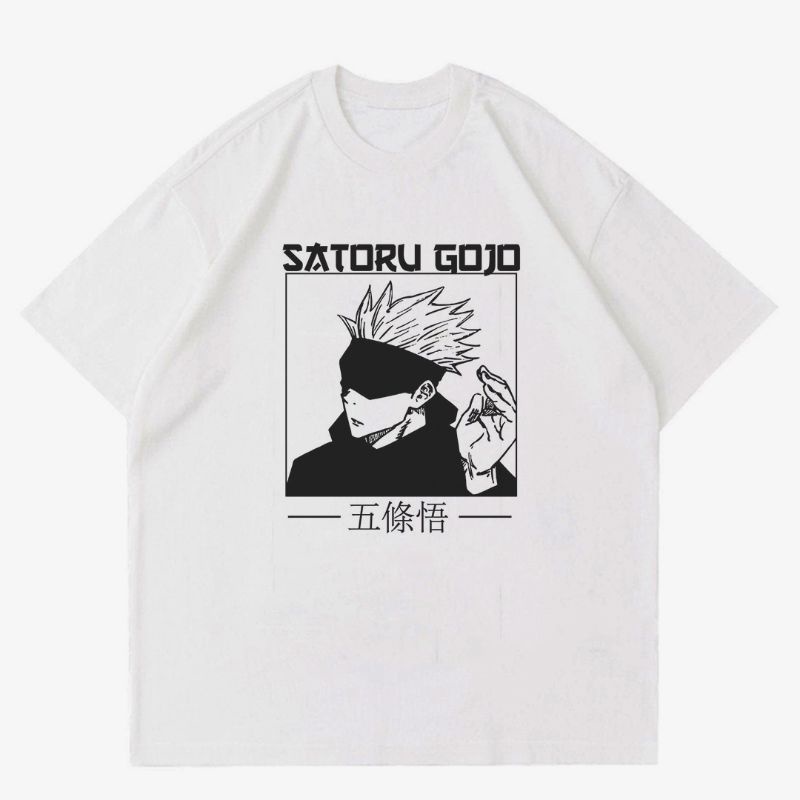 Jual KAOS GOJO SATORU | T-SHIRT BAJU ANIME JUJUTSU KAISEN | BAJU SATORU ...