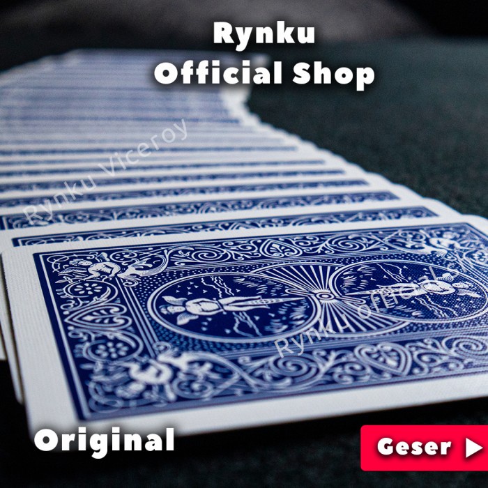 Jual KARTU REMI BICYCLE STANDARD BIRU BLUE PLAYING CARD | Shopee Indonesia