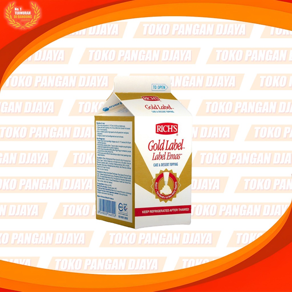 Jual Rich's Gold Whipping Cream 500 gram Shopee Indonesia