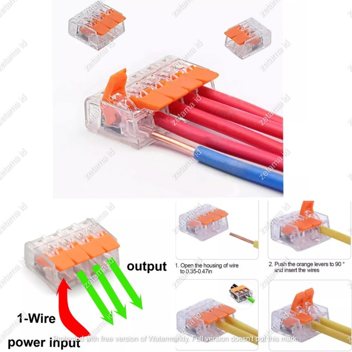 Jual Konektor Kabel Terminal Wago Terminal Kabel Jepit Kuku | Shopee ...