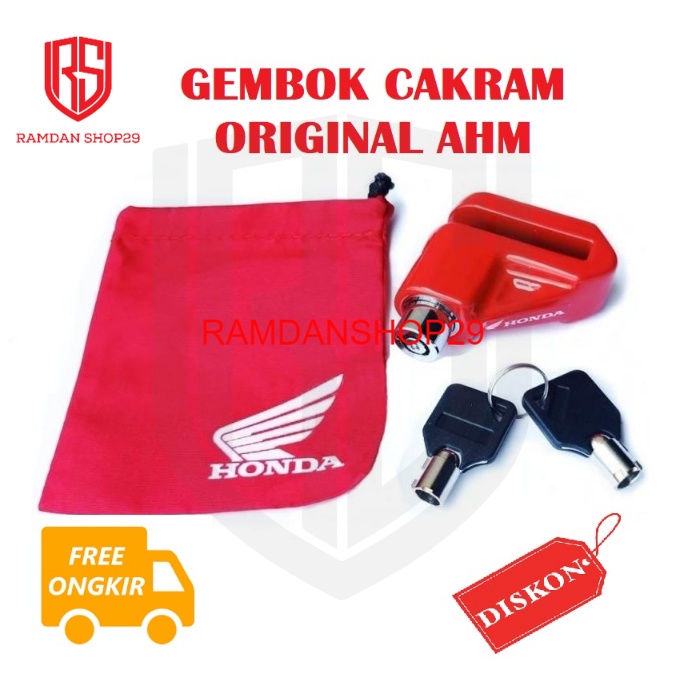 Jual Kunci Gembok Cakram Motor Honda Original Ahm Disk Brake Lock