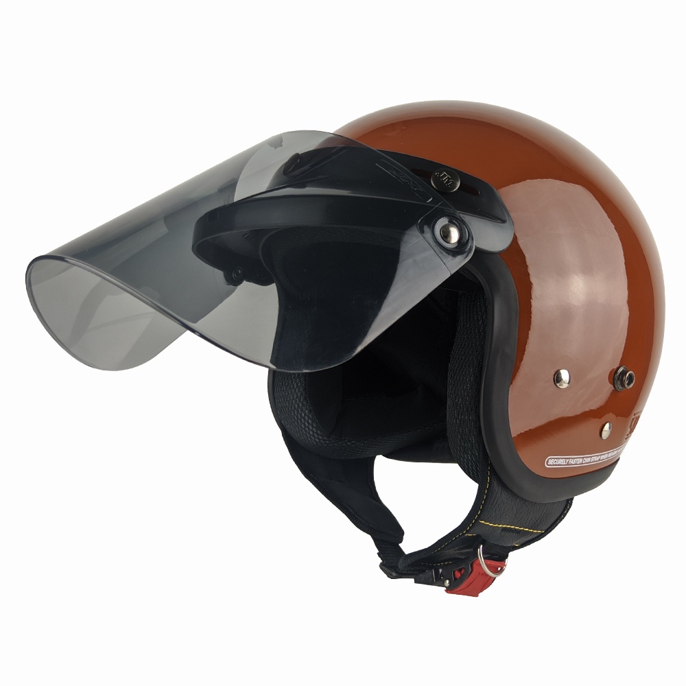 Jual Helm Half Face Retro Classic Vintage Polos Solid SNI Dewasa Free