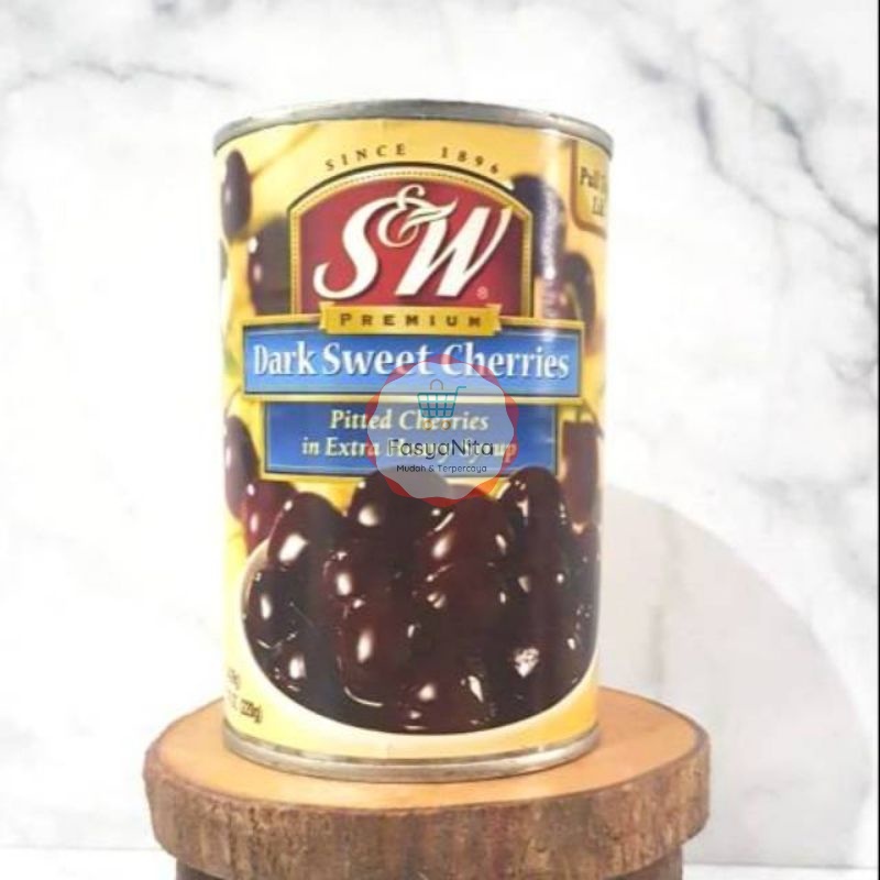 Jual Ceri Hitam dalam sirup ROYAL WILLAMETTE Dark Sweet Cherries in heavy syrup 425gr 850gr