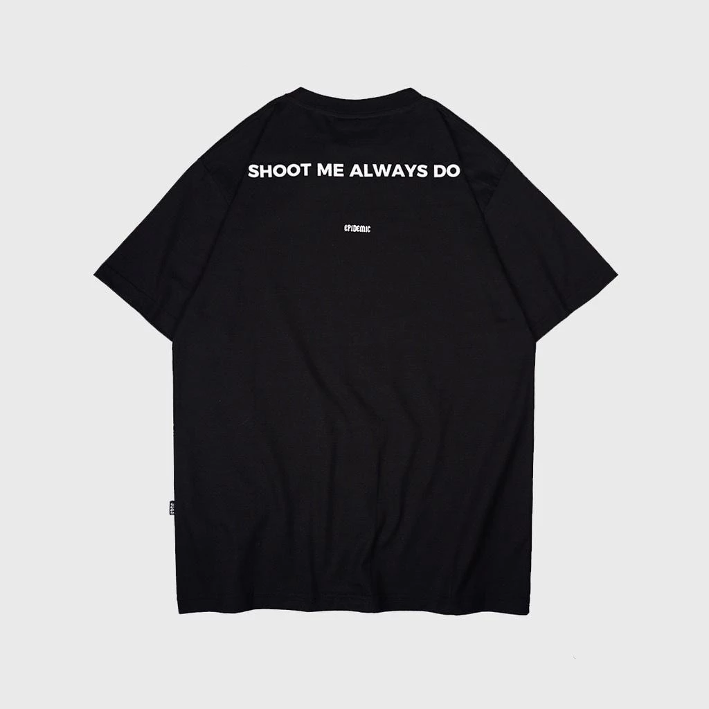 Epidemic T-Shirt American Cotton 20s Hitam – Kaos Premium 200 GSM Streetwear foto 2