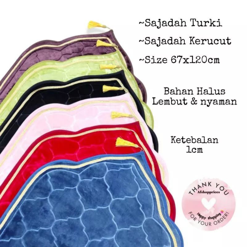 SAJADAH AESTHETIC SEJADAH UNIK TRAVEL/TRAVEL/ HANTARAN/ EMBOSS SAJADAH trendy