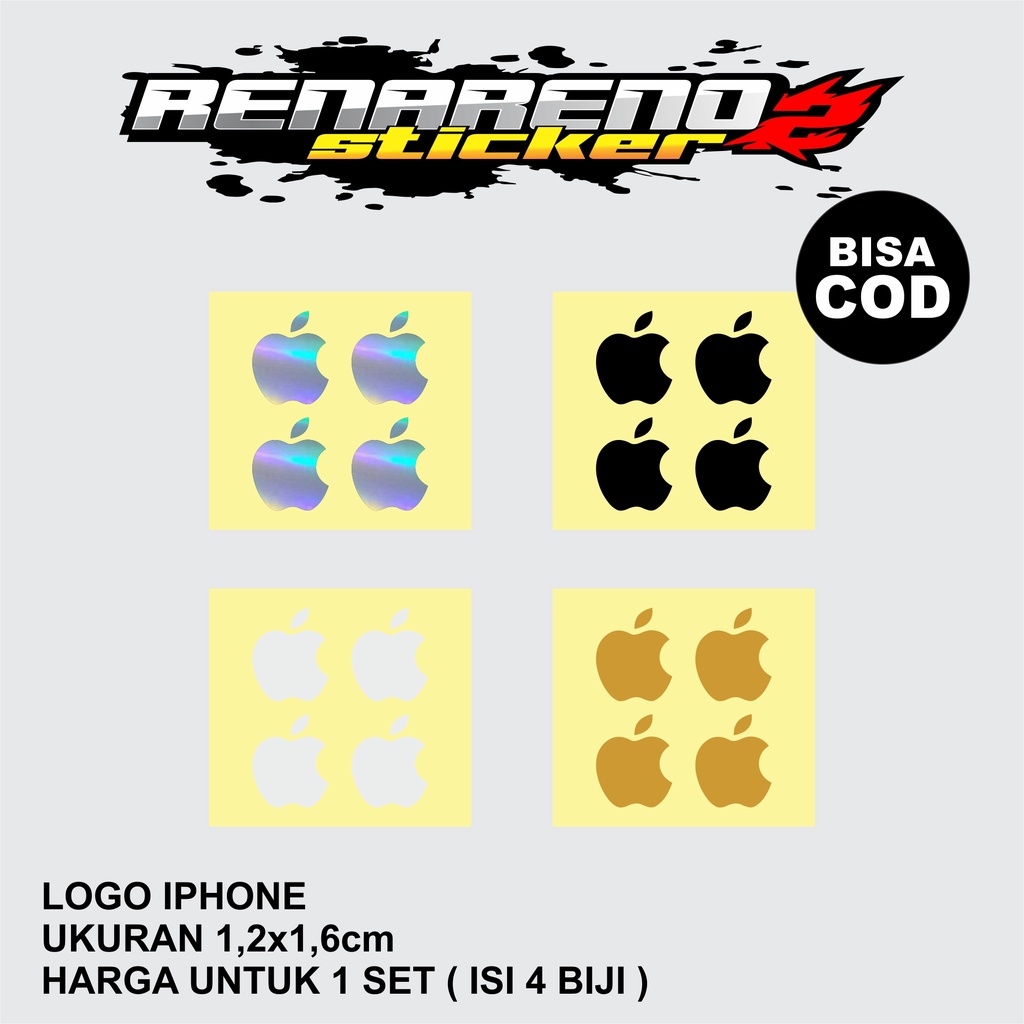 Jual STICKER LOGO IPHONE / STICKER HP | Shopee Indonesia